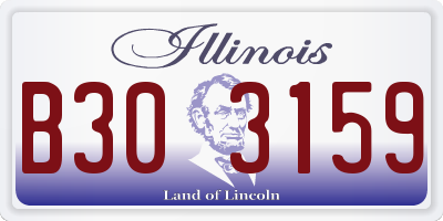 IL license plate B303159