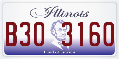 IL license plate B303160