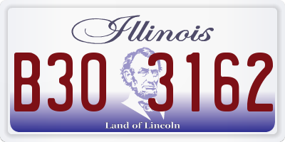 IL license plate B303162