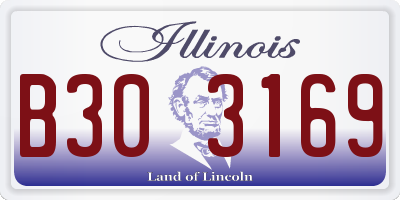 IL license plate B303169