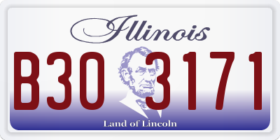 IL license plate B303171