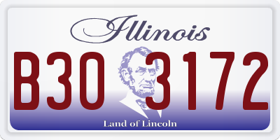 IL license plate B303172