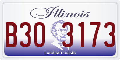 IL license plate B303173