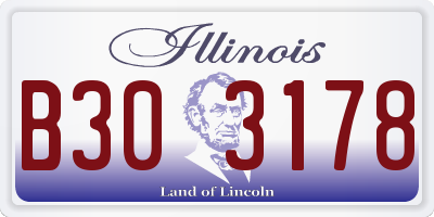 IL license plate B303178