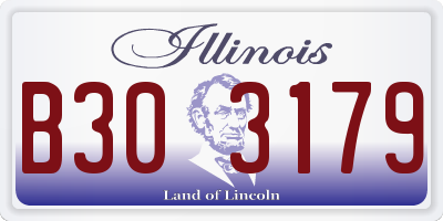 IL license plate B303179
