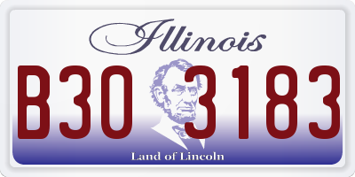 IL license plate B303183