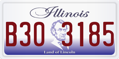 IL license plate B303185