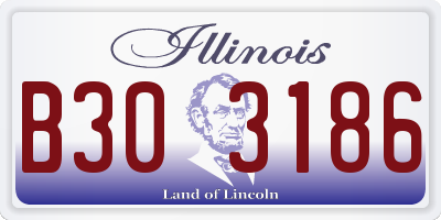 IL license plate B303186