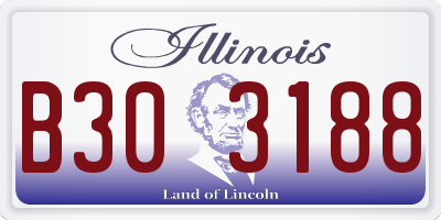 IL license plate B303188