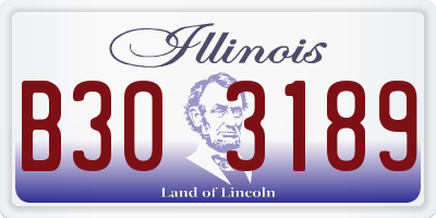 IL license plate B303189