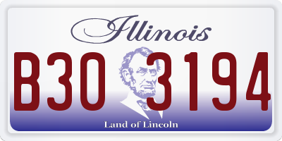IL license plate B303194