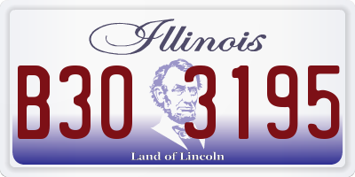IL license plate B303195