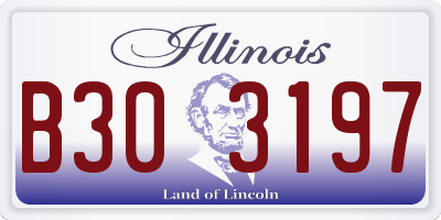 IL license plate B303197