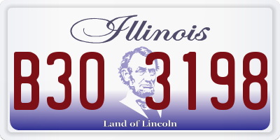 IL license plate B303198
