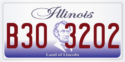 IL license plate B303202