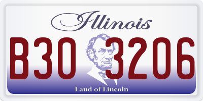 IL license plate B303206