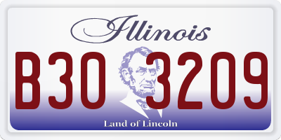 IL license plate B303209