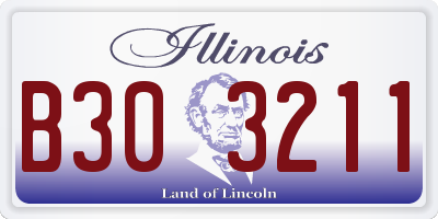 IL license plate B303211