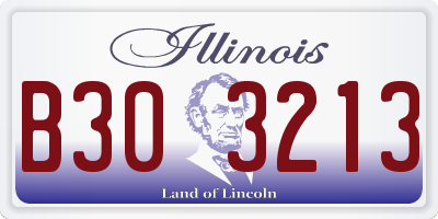 IL license plate B303213
