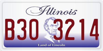 IL license plate B303214