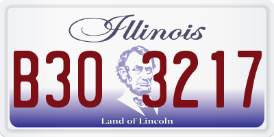 IL license plate B303217