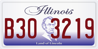 IL license plate B303219
