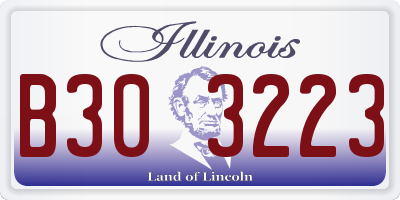 IL license plate B303223