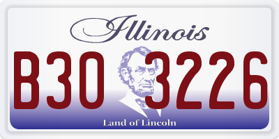 IL license plate B303226
