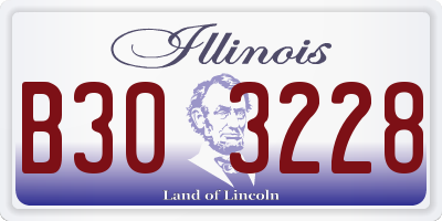 IL license plate B303228