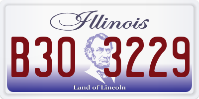 IL license plate B303229