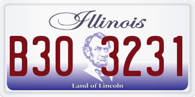 IL license plate B303231