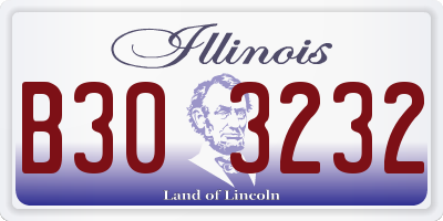 IL license plate B303232