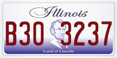 IL license plate B303237