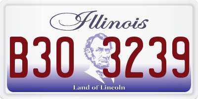 IL license plate B303239