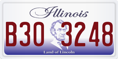IL license plate B303248