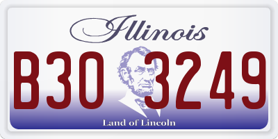 IL license plate B303249