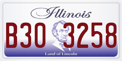IL license plate B303258
