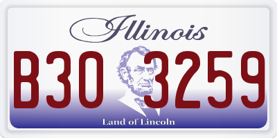 IL license plate B303259