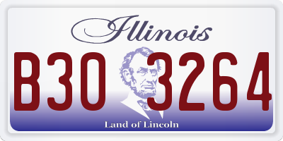 IL license plate B303264
