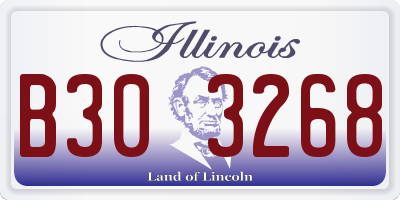 IL license plate B303268