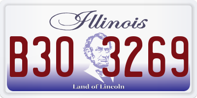 IL license plate B303269