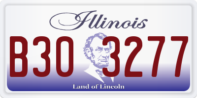 IL license plate B303277