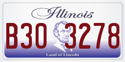 IL license plate B303278