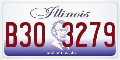 IL license plate B303279