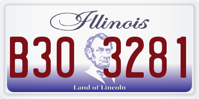 IL license plate B303281