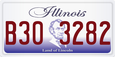 IL license plate B303282