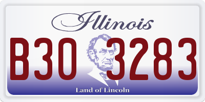 IL license plate B303283