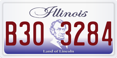 IL license plate B303284