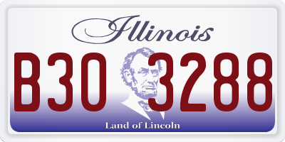IL license plate B303288