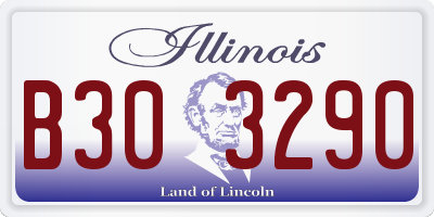 IL license plate B303290